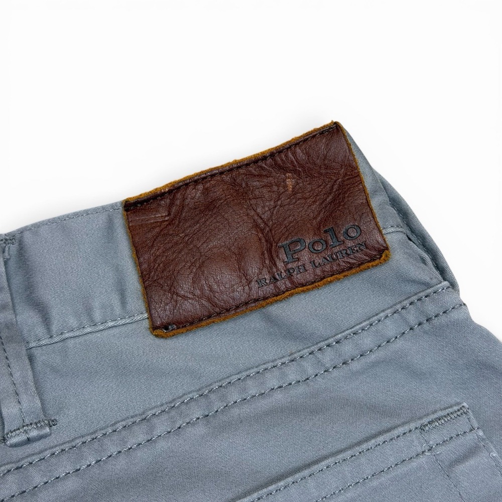 Polo Ralph Lauren Pants Mens 40x30 Stretch Straight Fit Gray Cotton Chino Office